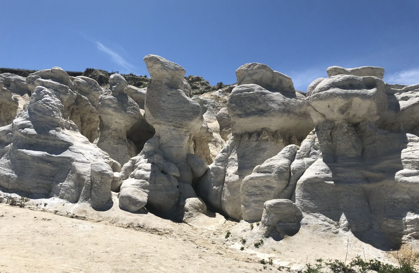 Natürliche Skulpturen in den Paint Mines